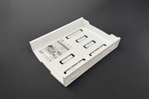 デスクトップA4ラック 縦型（ホワイト）